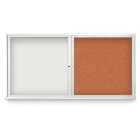 United Visual Products Corkboard, 36"x36", Cork/Black UV436HPLUS-BLACK-CORK